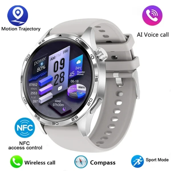 GT5 PRO Smart Watch Men Watch 5 Pro AMOLED HD Screen Bluetooth Call GPS Trajectory NFC Heart Rate Compass SmartWatches 2024 New – Image 14