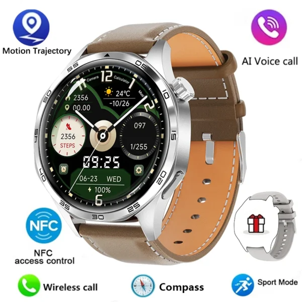 GT5 PRO Smart Watch Men Watch 5 Pro AMOLED HD Screen Bluetooth Call GPS Trajectory NFC Heart Rate Compass SmartWatches 2024 New – Image 9