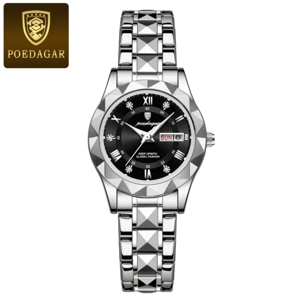 Montre de Luxe Femme Quartz Acier Inox | Étanche, Élégante – Image 9