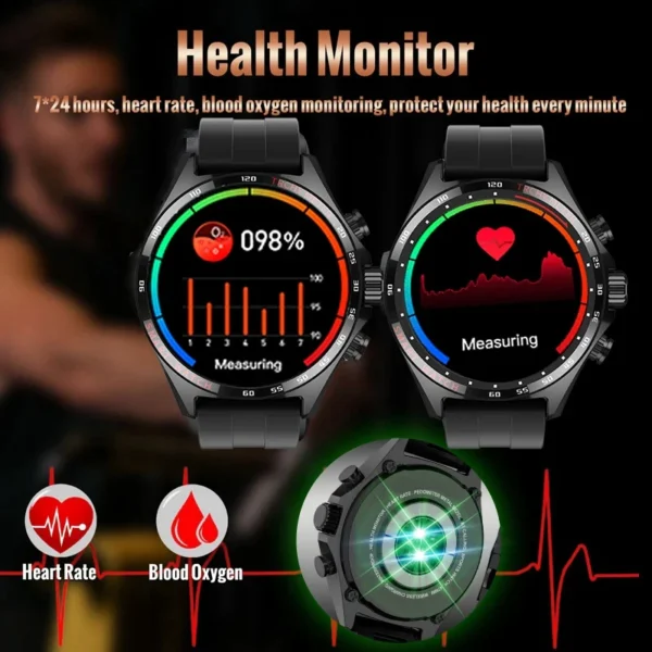 Montre Connectée Homme | Appels, Fitness, Santé – Image 4