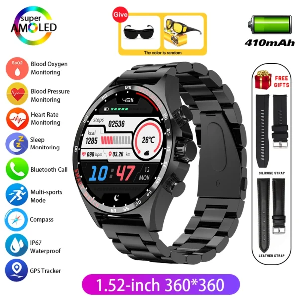 Montre Connectée Homme | Appels, Fitness, Santé – Image 9