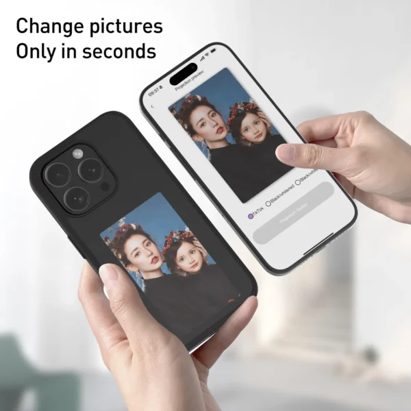 Coque iPhone avec Écran e-Ink 3.7” NFC – DIY & Sans Batterie – Image 6