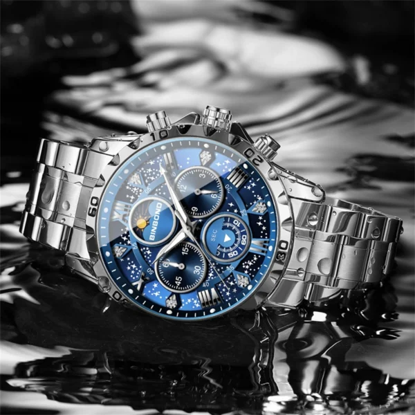 Montre Homme Chronographe Galaxy Étanche Quartz – Image 6