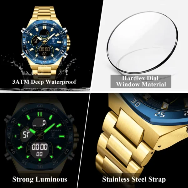 PROMO!! Montre Homme Digitale | Étanche, LED, Multifonction – Image 4