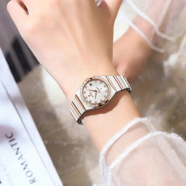 Montre De Luxe Femme | Rose, Étanche, Élégante – Image 5