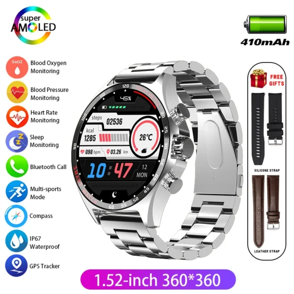 Montre Connectée Homme | Appels, Fitness, Santé – Image 11
