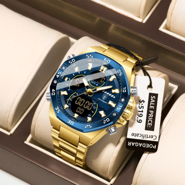 PROMO!! Montre Homme Digitale | Étanche, LED, Multifonction
