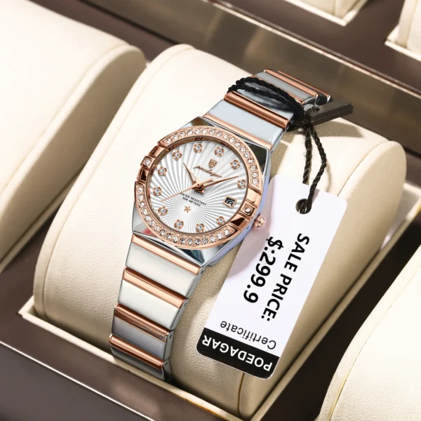 Montre De Luxe Femme | Rose, Étanche, Élégante