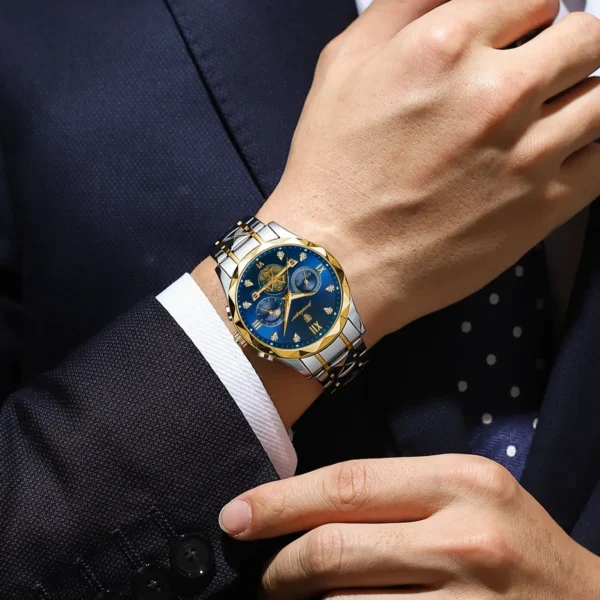 Montre Homme Sport Quartz Étanche Chronographe – Image 5