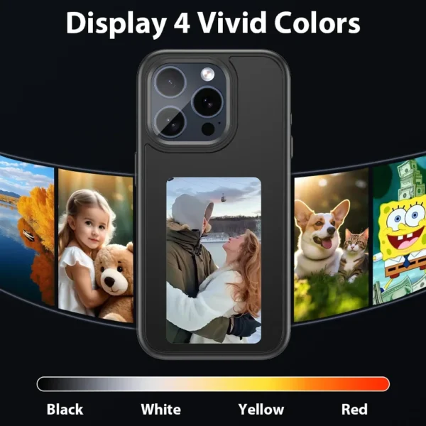 Coque iPhone avec Écran e-Ink 3.7” NFC – DIY & Sans Batterie – Image 4