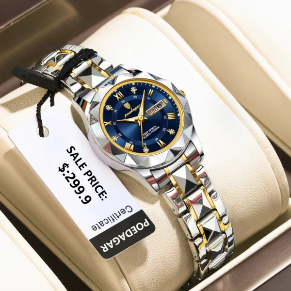 Montre de Luxe Femme Quartz Acier Inox | Étanche, Élégante – Image 6