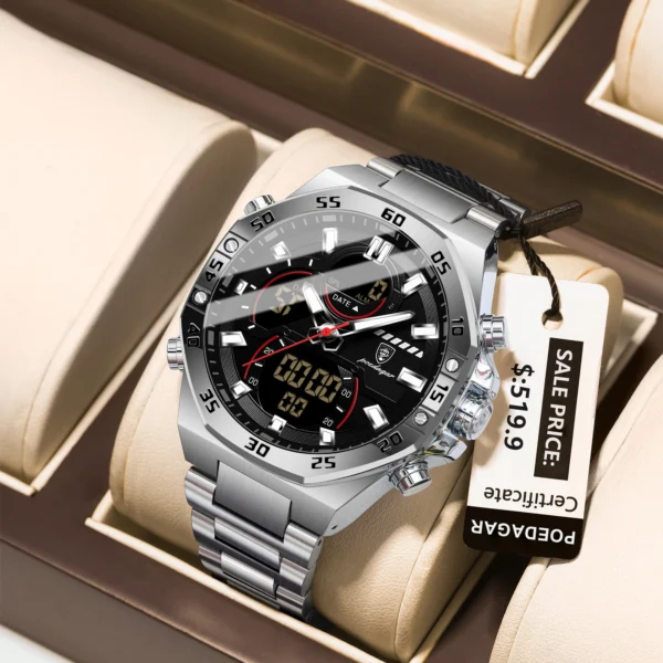 PROMO!! Montre Homme Digitale | Étanche, LED, Multifonction – Image 9