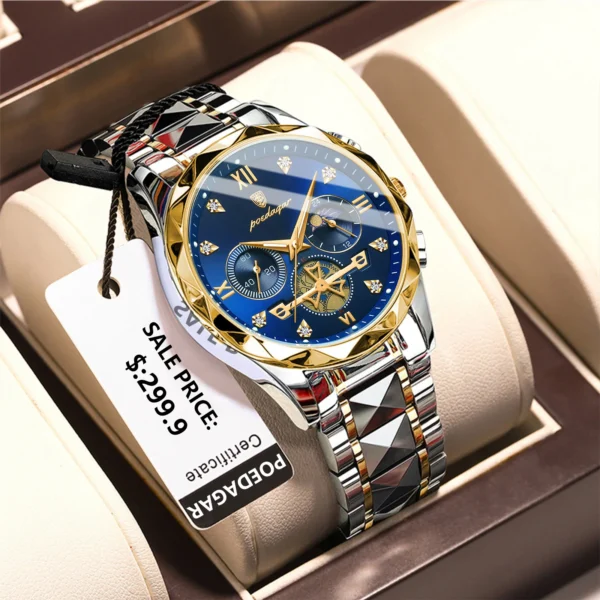 Montre Homme Sport Quartz Étanche Chronographe