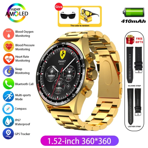 Montre Connectée Homme | Appels, Fitness, Santé – Image 7