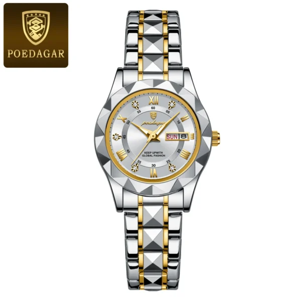 Montre de Luxe Femme Quartz Acier Inox | Étanche, Élégante – Image 13