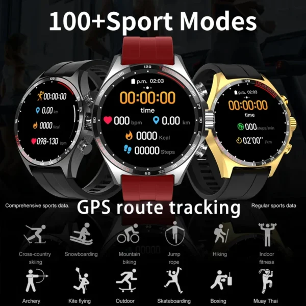 Montre Connectée Homme | Appels, Fitness, Santé – Image 6