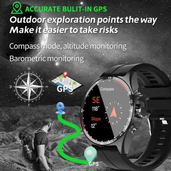 Montre Connectée Homme | Appels, Fitness, Santé – Image 5